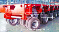 12 axle lines Modular Trailer hydraulic multi axle and 180 ton capacity ...