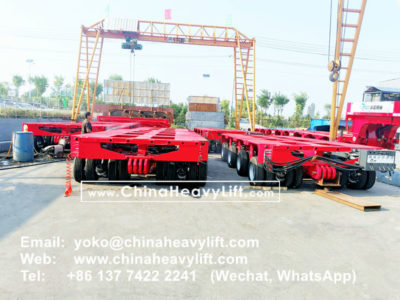 48 axle lines modular trailers multi axles and Spacers to Mexico ...