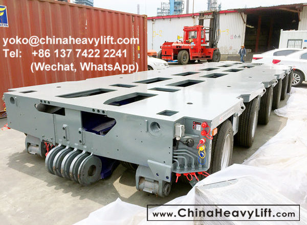 CHINA HEAVY LIFT manufacture 10 axle line Modular Trailer multi axle compatible Goldhofer THP/SL heavy duty module and Goldhofer SPMT for Middle East, www.chinaheavylift.com