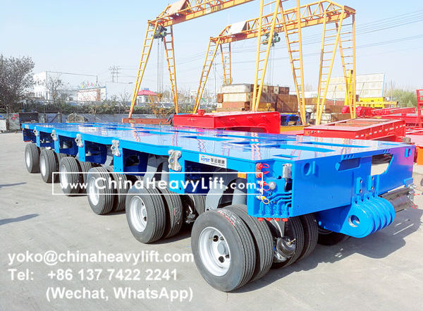 CHINA HEAVY LIFT manufacture 12 axle modular trailer multi axle compatible Goldhofer THP/SL to Malaysia, www.chinaheavylift.com