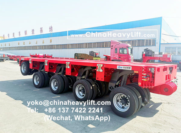 CHINA HEAVY LIFT manufacture 16 axle modular trailer multi axle compatible Goldhofer THP/SL to Vietnam HoChiMinh City, www.chinaheavylift.com