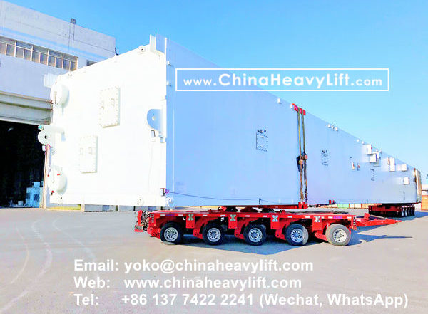 CHINA HEAVY LIFT manufacture 400 ton TurnTable Long-load Swivel Bolster for side by side Modular Trailers multi axle compatible Goldhofer THP/SL, www.chinaheavylift.com